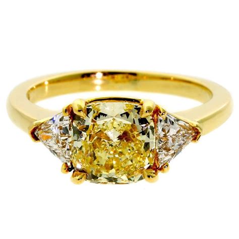 cartier yellow diamond ring